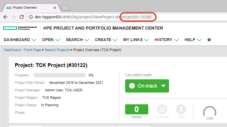 Project ID in PPM