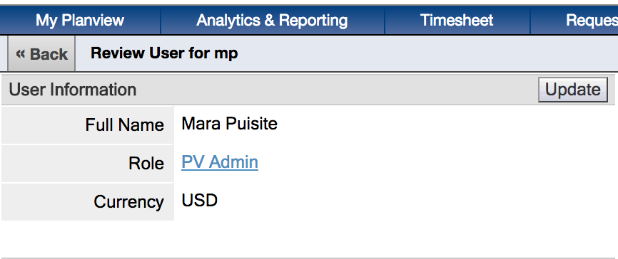 PV Admin Role